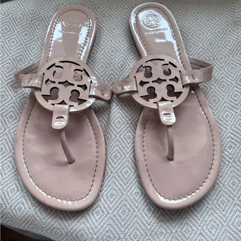 Tory Burch Women's Miller Pink Sandals Sz 8